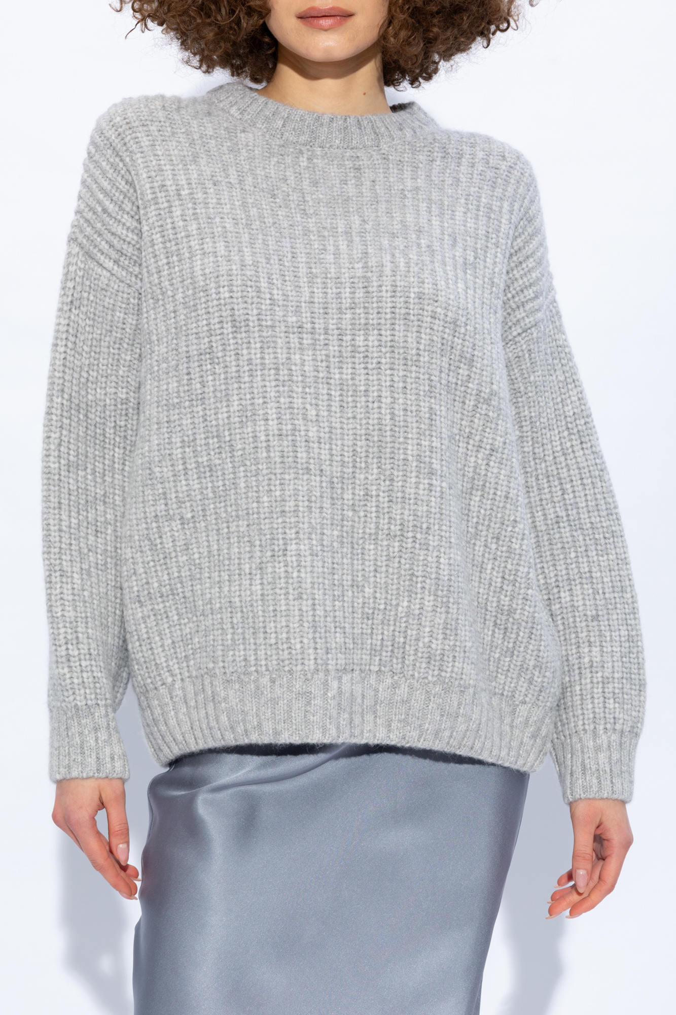 Grey Sydney thick knit sweater Anine Bing Vitkac Germany